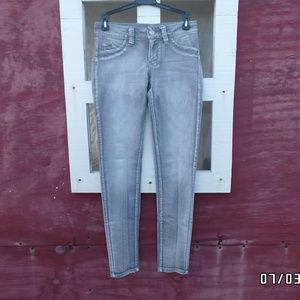 YMI light gray mid rise jeans